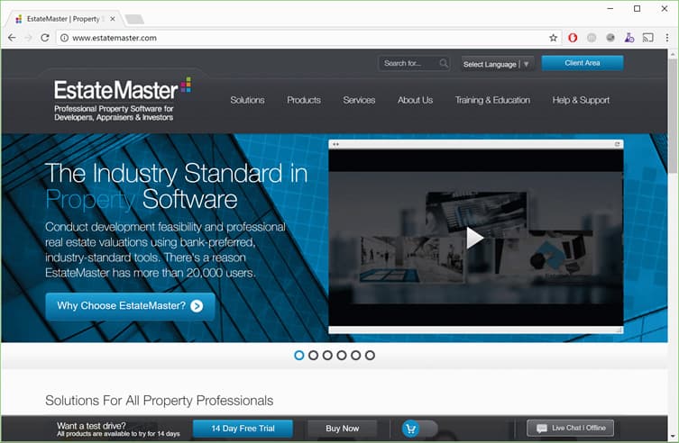 estate master landing page